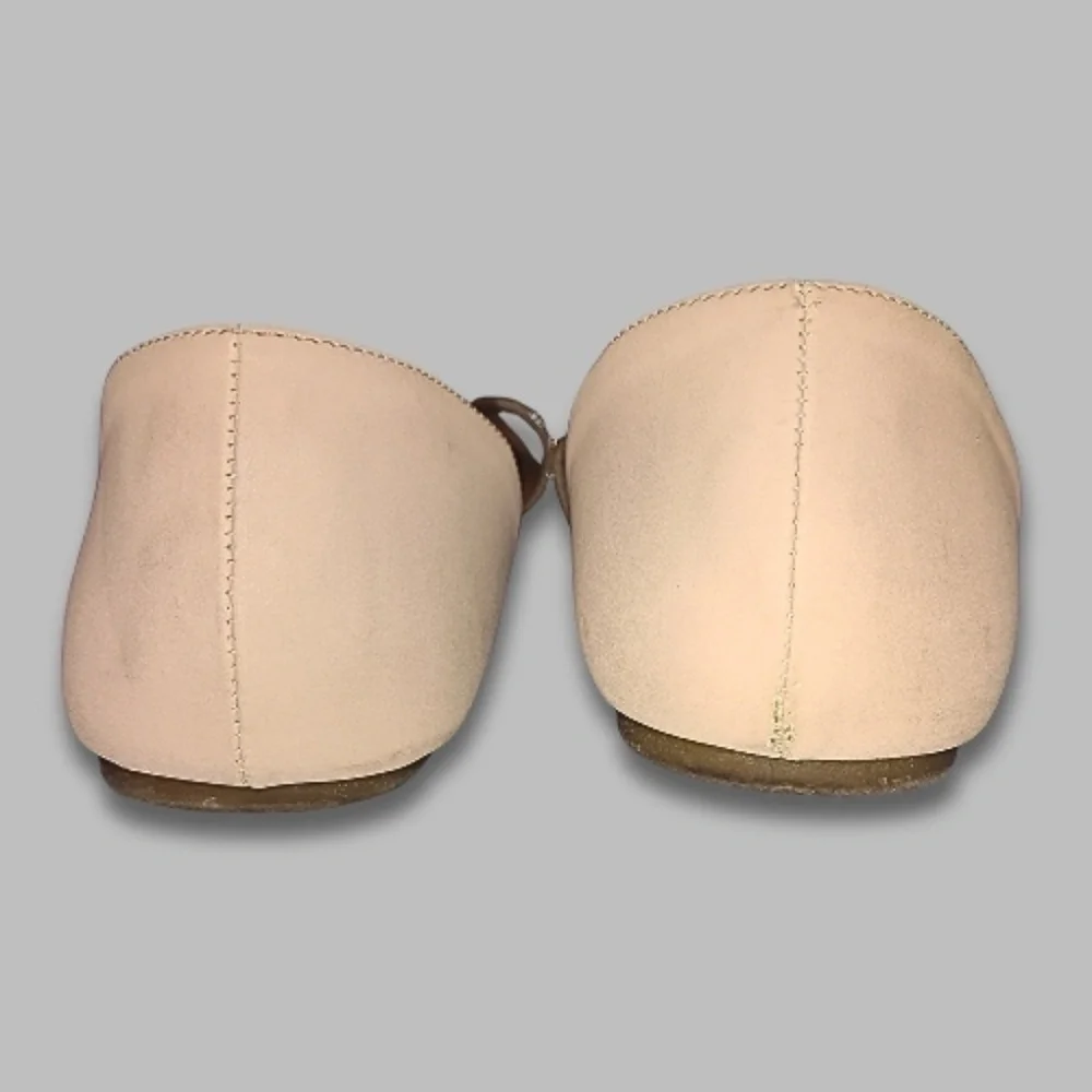 Andiamo Slip-On Flat Sandals Glittering Crystal Cushioned Insole Nude US 10W - Picture 2 of 5